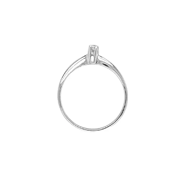 Золотое обручальное кольцо с цирконом