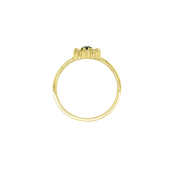 Золотое кольцо с цветными камнями