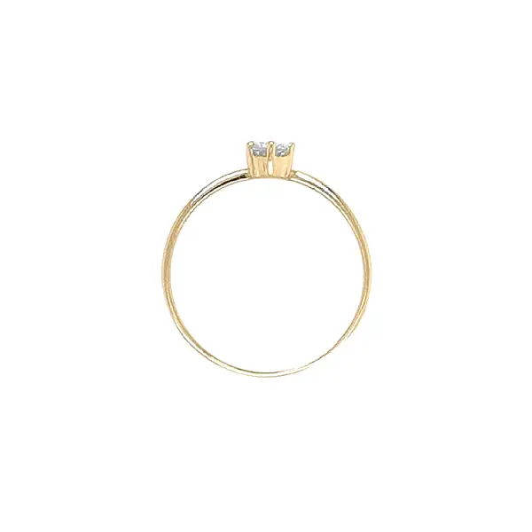 Золотое кольцо с цирконом