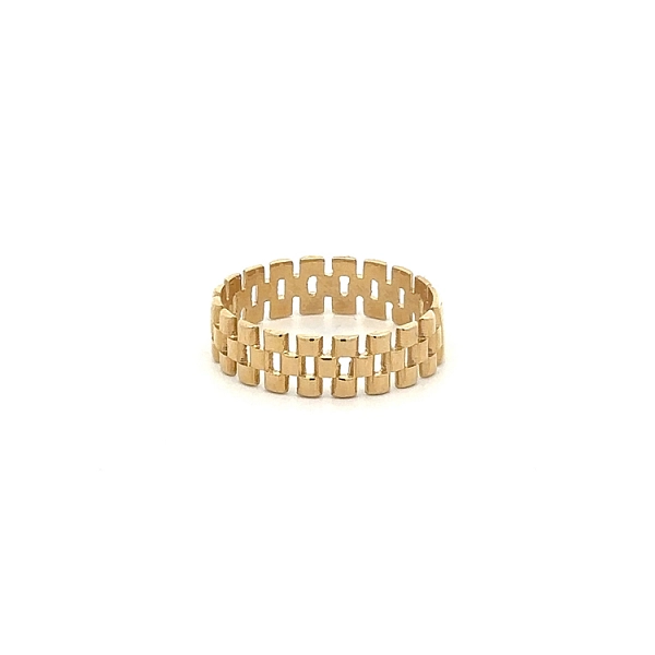 Золотое мужское кольцо в стиле Rolex