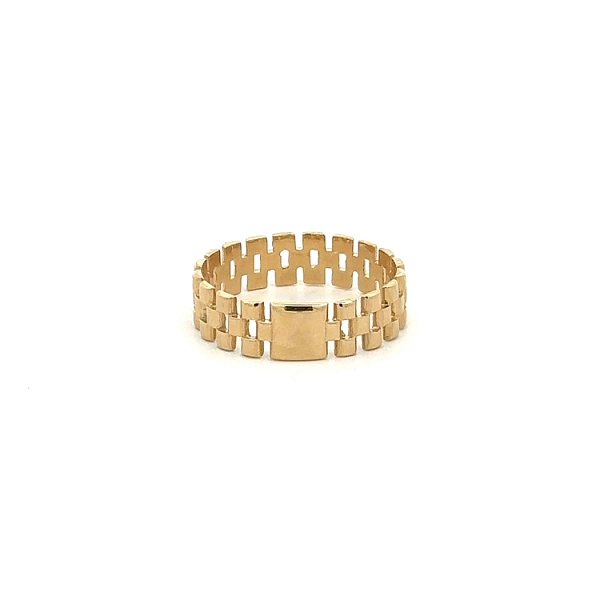 Золотое мужское кольцо в стиле Rolex