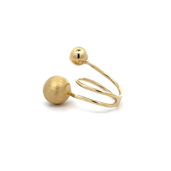 Золотые шарики для колец