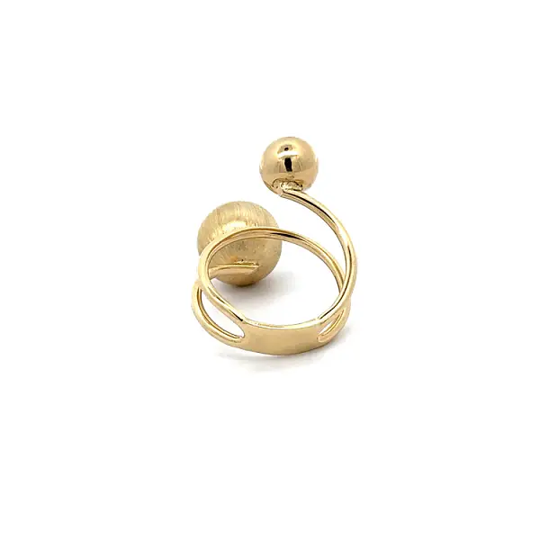 Золотые шарики для колец