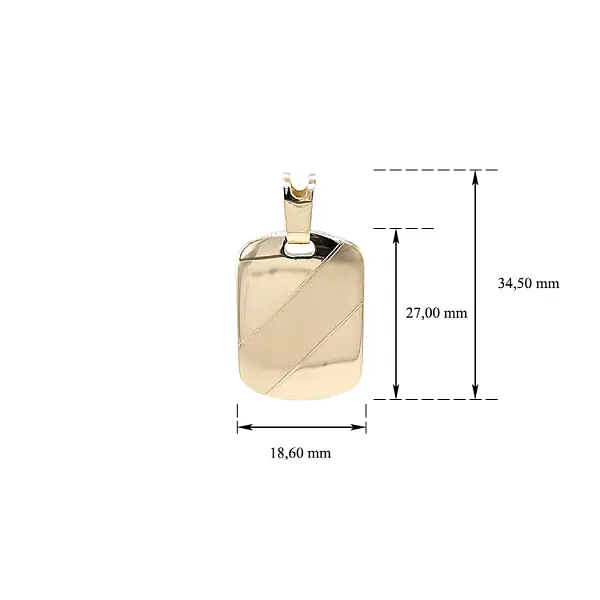 Золотая пластина для гравировки