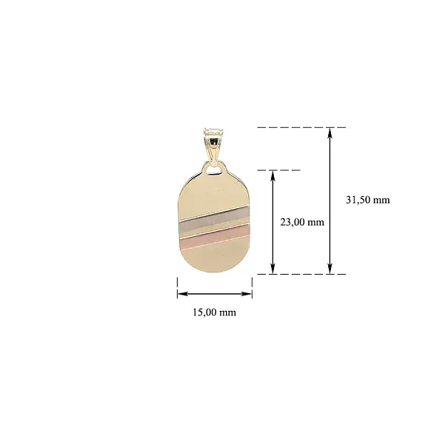 Золотая пластина для гравировки