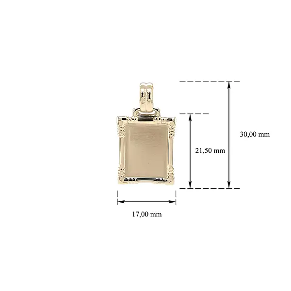 Золотая пластина для гравировки