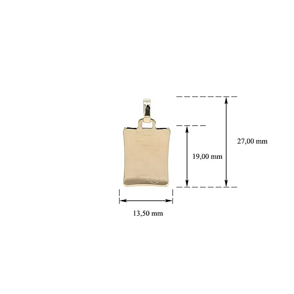 Золотая пластина для гравировки