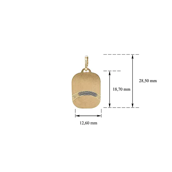 Золотая пластина для гравировки