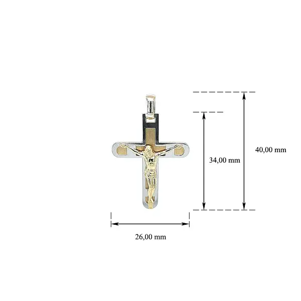 Подвеска Крест с Иисусом Христом