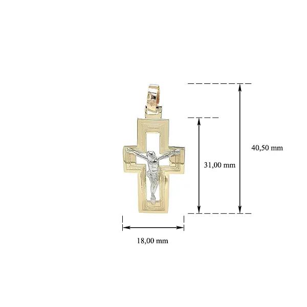 Подвеска Крест с Иисусом Христом
