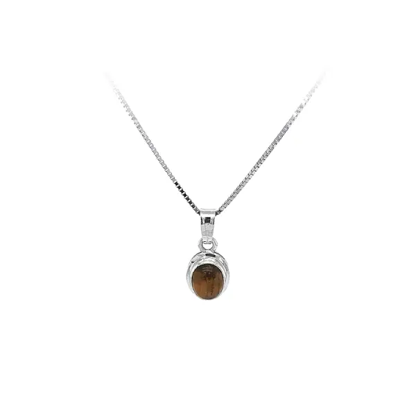 Подвеска с тирийским глазом из белого золота