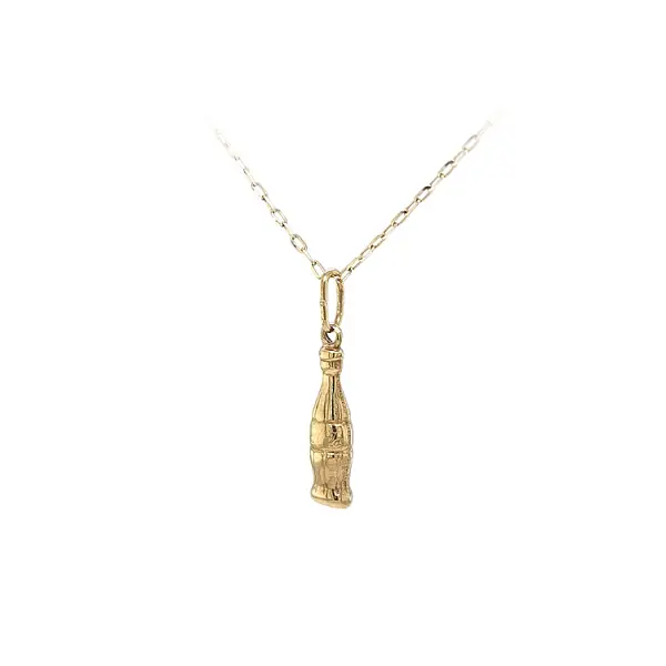 Золотая подвеска Coca Cola