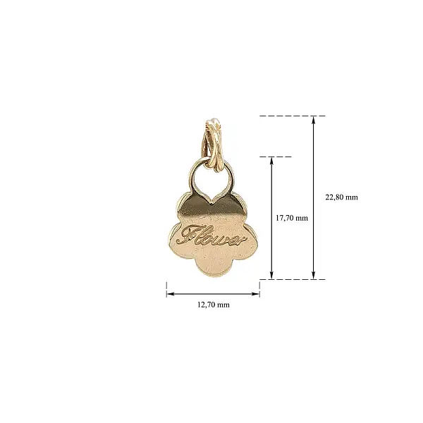 Подвеска с цветочным мотивом