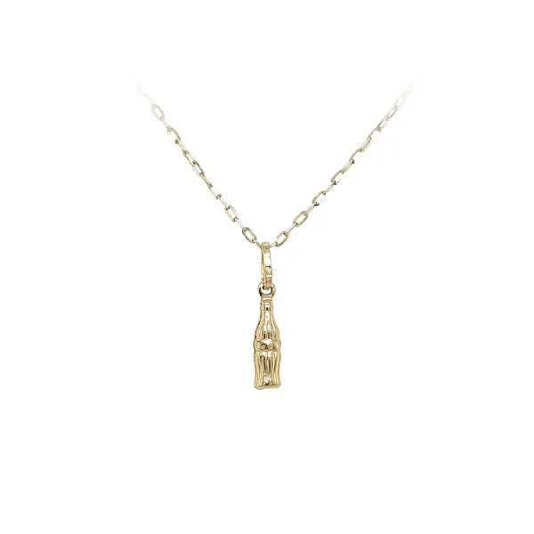 Золотая подвеска Coca Cola