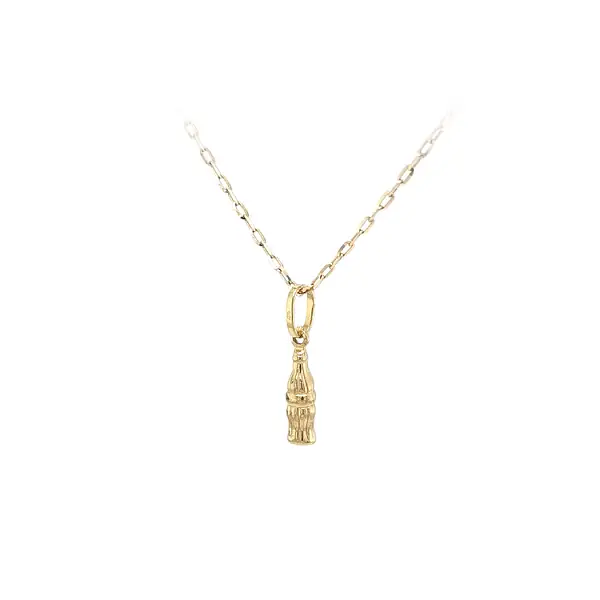 Золотая подвеска Coca Cola