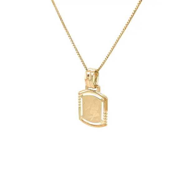 Золотая подвеска Знак Богородицы