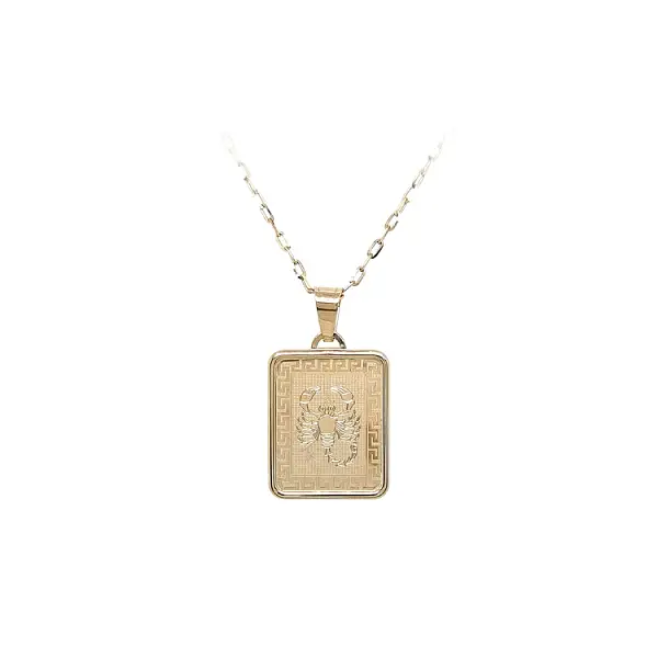 Золотая подвеска Знак скорпиона