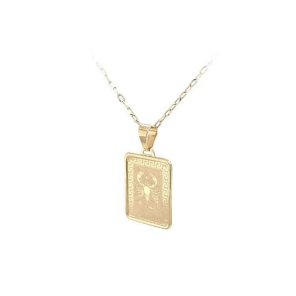 Золотая подвеска Знак скорпиона
