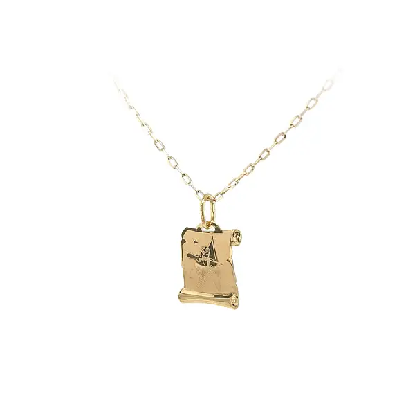 Золотая подвеска Знак Стрельца