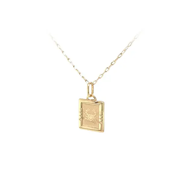 Золотая подвеска Знак краба