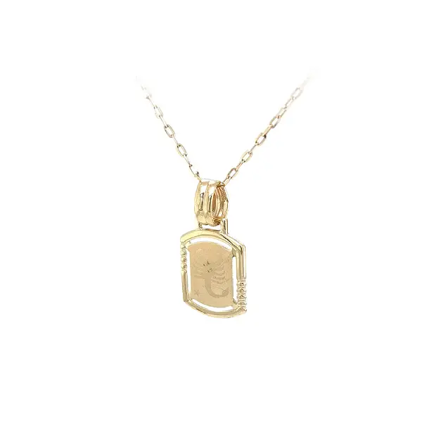 Золотая подвеска Знак скорпиона