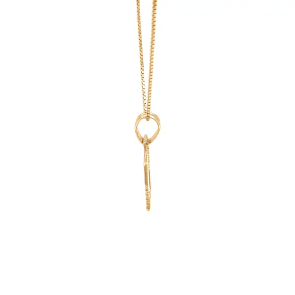 Золотая подвеска Знак Весов