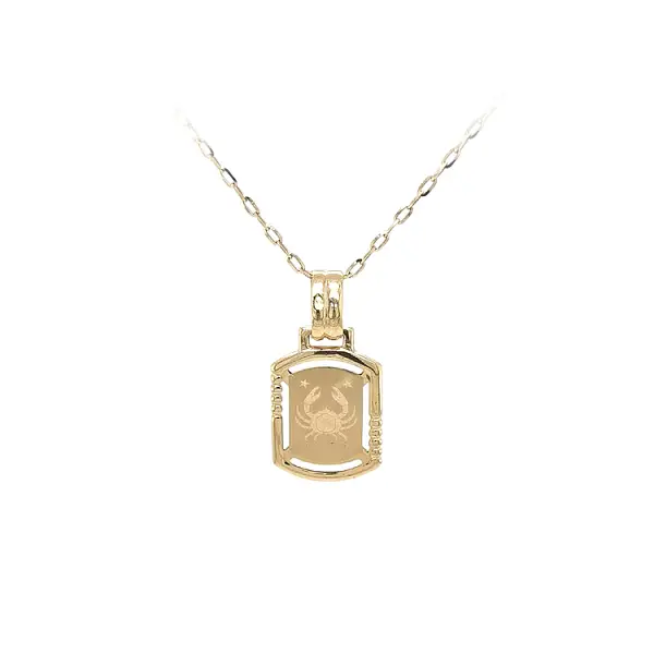 Золотая подвеска Знак краба