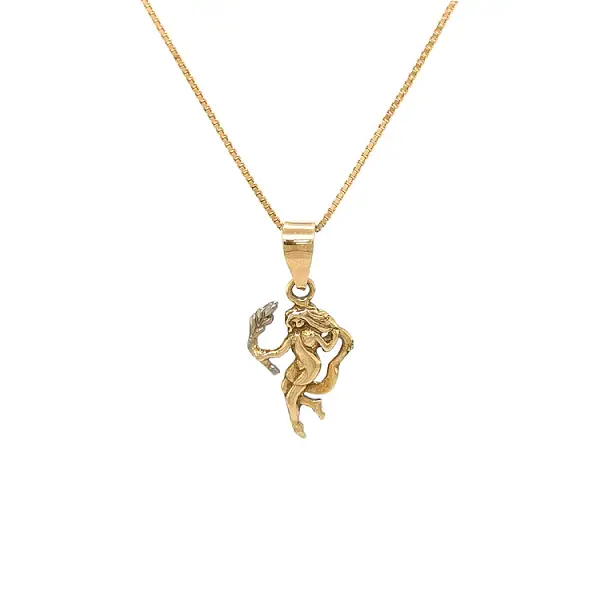 Золотая подвеска Знак Богородицы