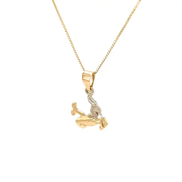 Золотая подвеска Знак Козерога