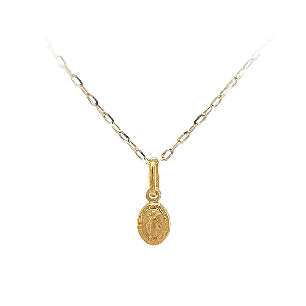 Золотой кулон Мадонна Дева Мария