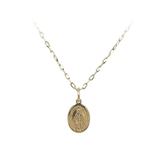 Золотой кулон Мадонна Дева Мария