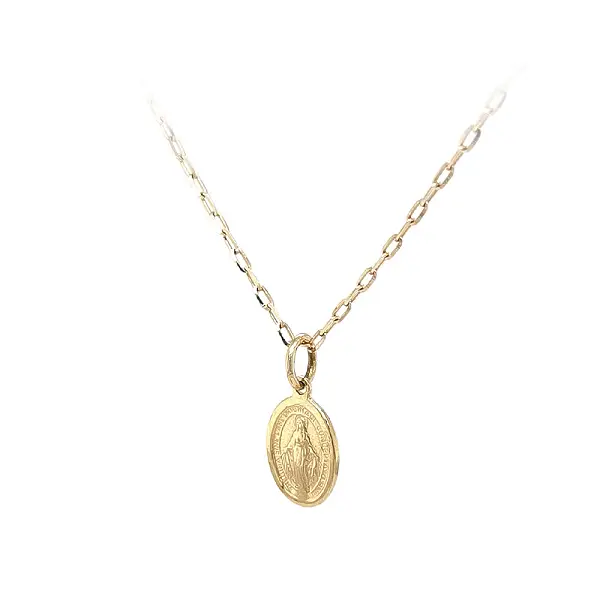 Золотой кулон Мадонна Дева Мария