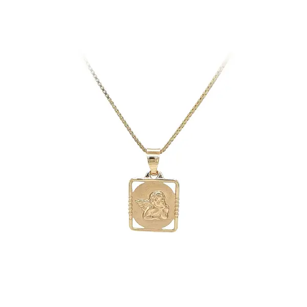 Золотая подвеска Ангел