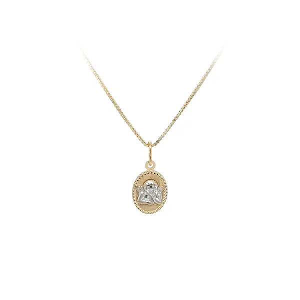 Подвеска Хризантема комбинированная Золото