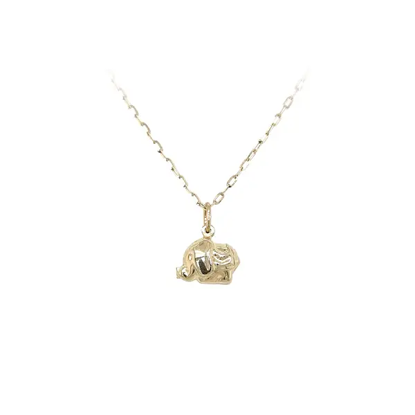 Золотой кулон 'Слон