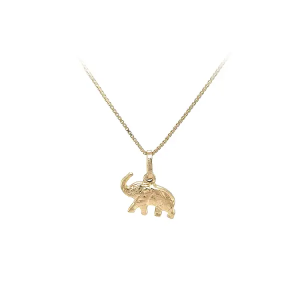 Золотой кулон 'Слон