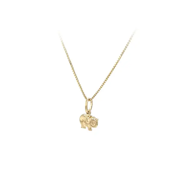 Золотой кулон 'Слон