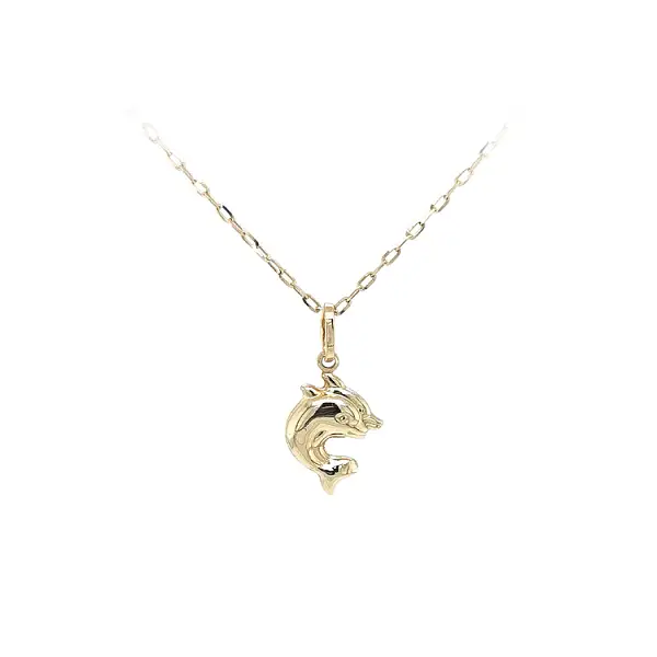 Золотая подвеска Дельфины