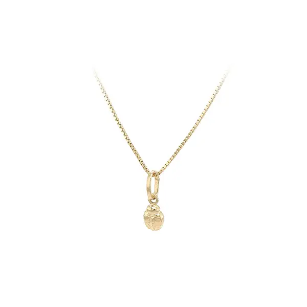 Золотая подвеска Божья коровка