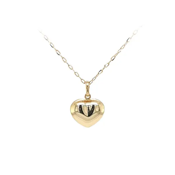 Золотая подвеска Сердце