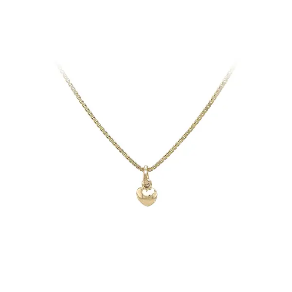 Золотая подвеска Сердце