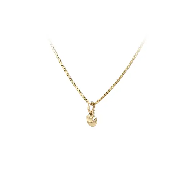 Золотая подвеска Сердце