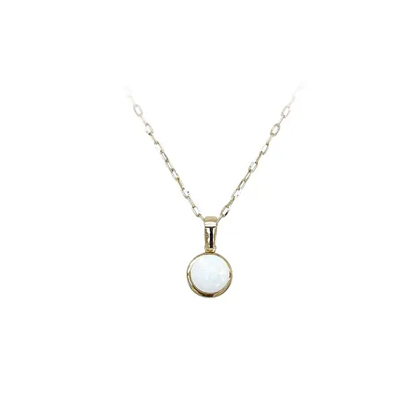 Золотая подвеска с опалом