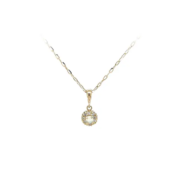 Золотая подвеска с опалом