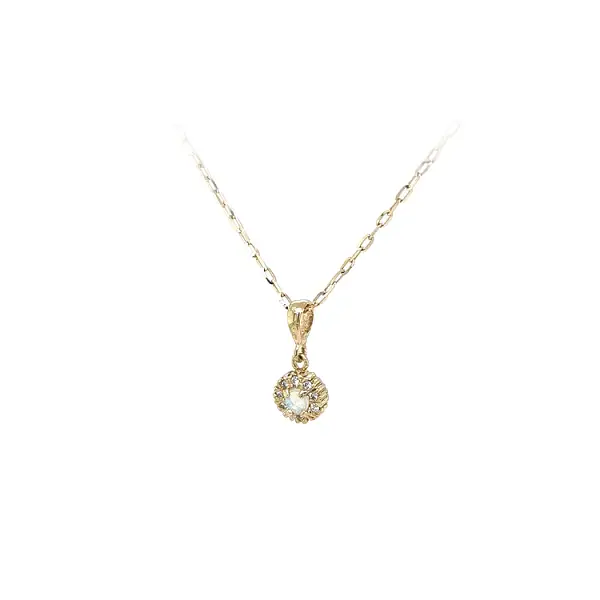 Золотая подвеска с опалом