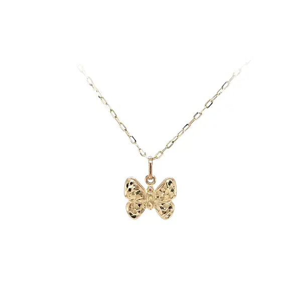 Золотая подвеска Бабочка