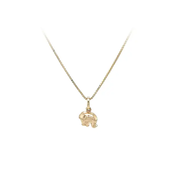 Золотой кулон 'Слон
