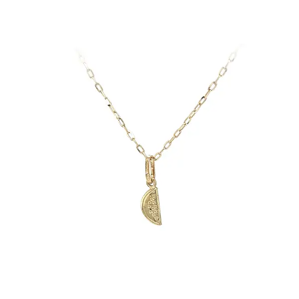 Золотое ожерелье с кулоном-арбузом