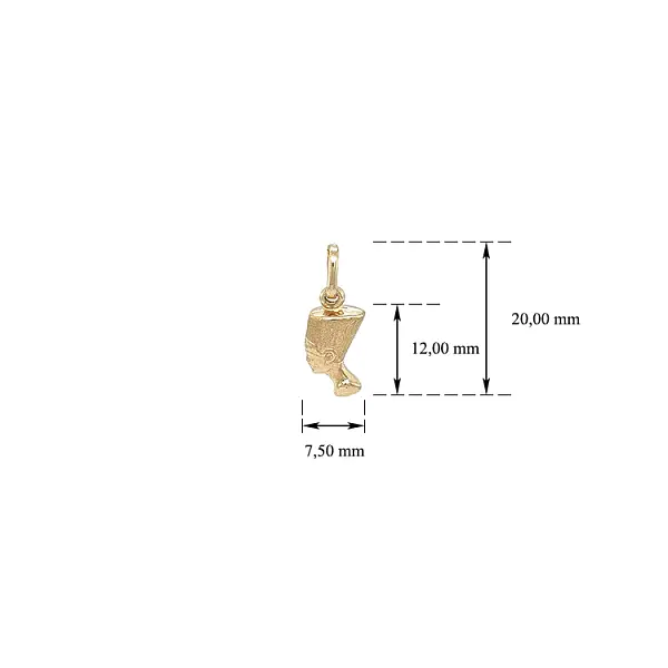 Золотая подвеска Нефертити