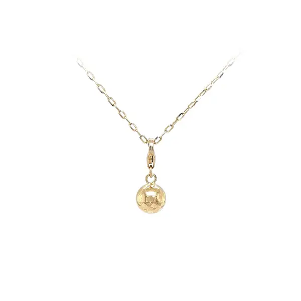 Золотая подвеска для браслета 'Шар